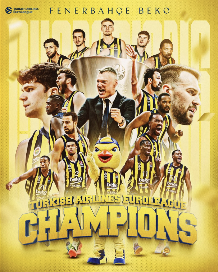 Turkish Airlines Euroleague Şampiyonu Fenerbahçe: Gurur Duyuyoruz! 🏀