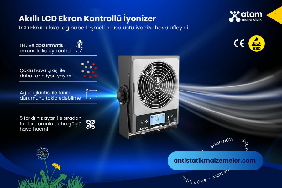İyonizer Nedir? Statik Elektrik Nasıl Yok Edilir? | Hava Tabancası ve Tüm İyonizer Çeşitleri