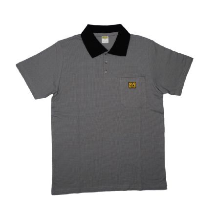Antistatik Polo T-shirt Gri